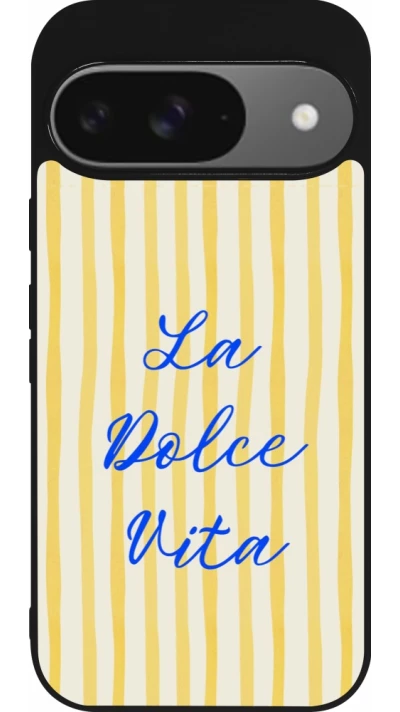 Google Pixel 9 / Pixel 9 Pro Case Hülle - Silikon schwarz The good life 2026