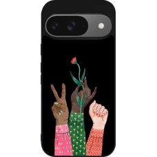 Coque Google Pixel 9 / Pixel 9 Pro - Silicone rigide noir Womens day 2026 2
