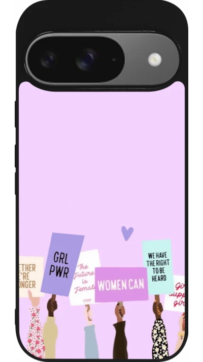Coque Google Pixel 9 / Pixel 9 Pro - Silicone rigide noir Womens day 2026 9