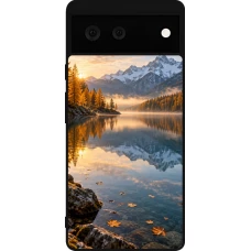 Coque Google Pixel 6 - Silicone rigide noir Autumn 26 Autumn lake