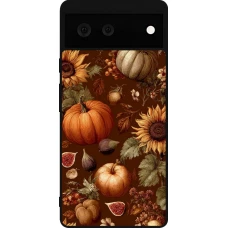 Google Pixel 6 Case Hülle - Silikon schwarz Autumn 26 Autumn still life