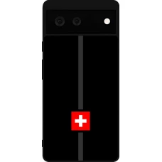Google Pixel 6 Case Hülle - Silikon schwarz Kanton CH schwarz
