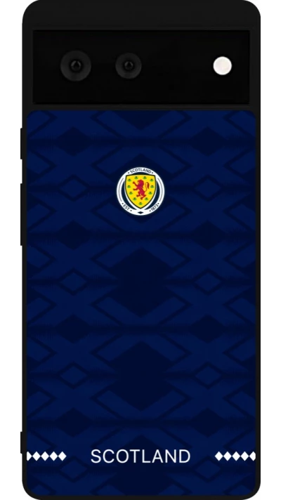 Google Pixel 6 Case Hülle - Silikon schwarz Schottland 2026 personalisierbares Fussballtrikot
