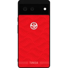 Google Pixel 6 Case Hülle - Silikon schwarz Tunesien 2026 personalisierbares Fussballtrikot