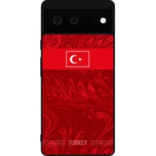 Coque Google Pixel 6 - Silicone rigide noir Maillot de football Turquie 2026 personnalisable