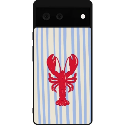 Google Pixel 6 Case Hülle - Silikon schwarz Red lobster 2026