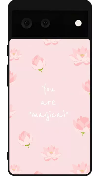 Coque Google Pixel 6 - Silicone rigide noir Mom 2023 your are magical