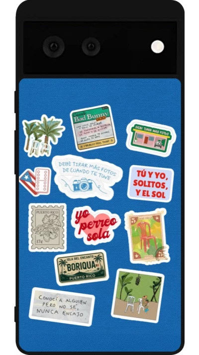 Coque Google Pixel 6 - Silicone rigide noir Seals of the Dominican Republic DTMF