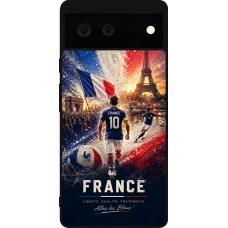 Google Pixel 6 Case Hülle - Silikon schwarz Fussball Frankreich splash 2026
