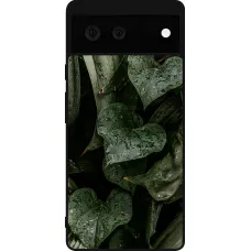 Google Pixel 6 Case Hülle - Silikon schwarz Spring 23 fresh plants