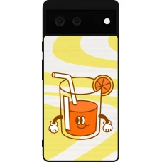 Coque Google Pixel 6 - Silicone rigide noir Summer drink 2026