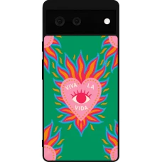 Coque Google Pixel 6 - Silicone rigide noir Viva la vida 2026