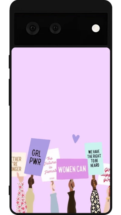 Coque Google Pixel 6 - Silicone rigide noir Womens day 2026 9
