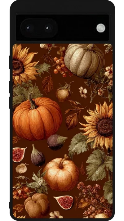 Google Pixel 6a Case Hülle - Silikon schwarz Autumn 26 Autumn still life