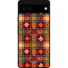 Google Pixel 6a Case Hülle - Silikon schwarz Autumn 26 Autumn pattern