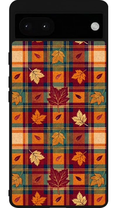 Google Pixel 6a Case Hülle - Silikon schwarz Autumn 26 Autumn pattern