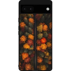 Google Pixel 6a Case Hülle - Silikon schwarz Autumn 26 Road in autumn