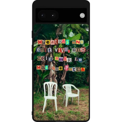 Coque Google Pixel 6a - Silicone rigide noir Chairs DTMF