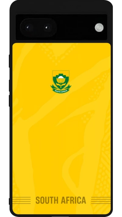 Google Pixel 6a Case Hülle - Silikon schwarz Südafrika 2026 personalisierbares Fussballtrikot