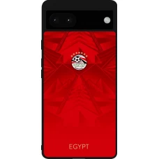 Google Pixel 6a Case Hülle - Silikon schwarz Ägypten 2026 personalisierbares Fussballtrikot