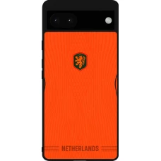 Google Pixel 6a Case Hülle - Silikon schwarz Niederlande 2026 personalisierbares Fussballtrikot