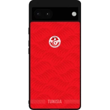 Google Pixel 6a Case Hülle - Silikon schwarz Tunesien 2026 personalisierbares Fussballtrikot