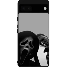 Google Pixel 6a Case Hülle - Silikon schwarz Halloween 2026 Scream and Michael Myers