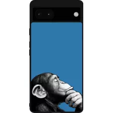 Google Pixel 6a Case Hülle - Silikon schwarz Monkey Pop Art