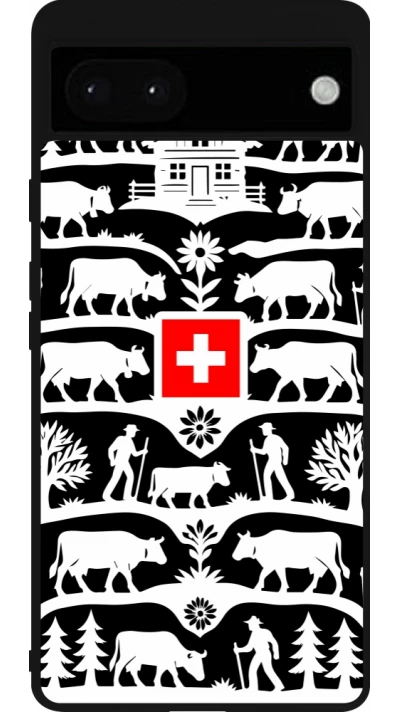 Google Pixel 6a Case Hülle - Silikon schwarz Poya Schweiz 3 schwarz