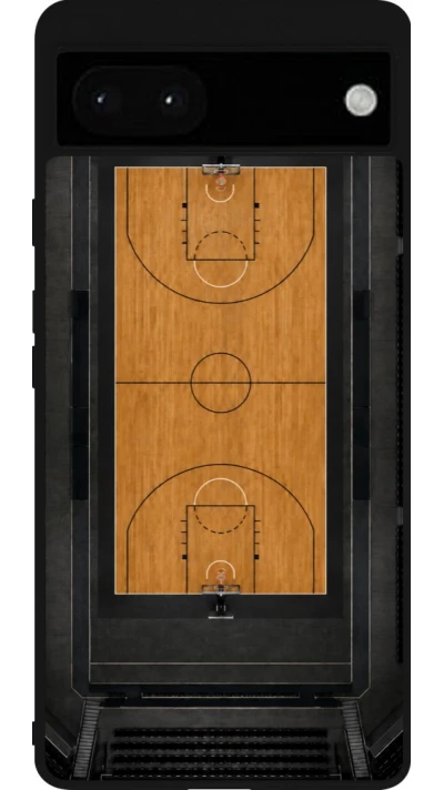 Google Pixel 6a Case Hülle - Silikon schwarz Sports 2026 Basketball