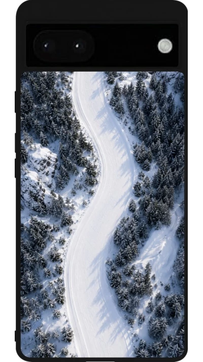 Google Pixel 6a Case Hülle - Silikon schwarz Sports 2026 Ski