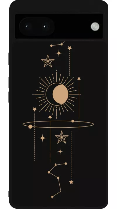 Google Pixel 6a Case Hülle - Silikon schwarz Spring 23 astro