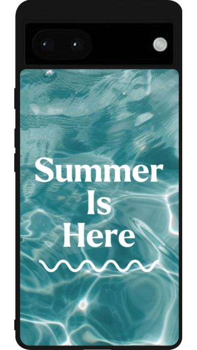 Google Pixel 6a Case Hülle - Silikon schwarz Summer 2025 Summer is here