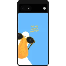 Google Pixel 6a Case Hülle - Silikon schwarz Tell me about yourself Summer 2026