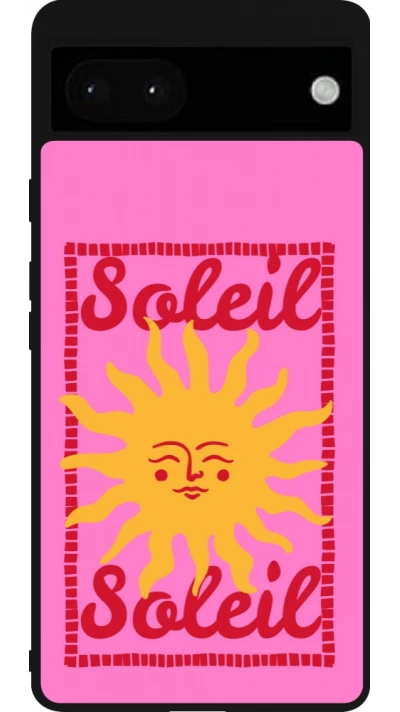 Google Pixel 6a Case Hülle - Silikon schwarz Sun sun 2026