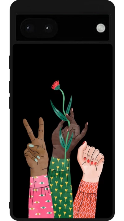 Coque Google Pixel 6a - Silicone rigide noir Womens day 2026 2