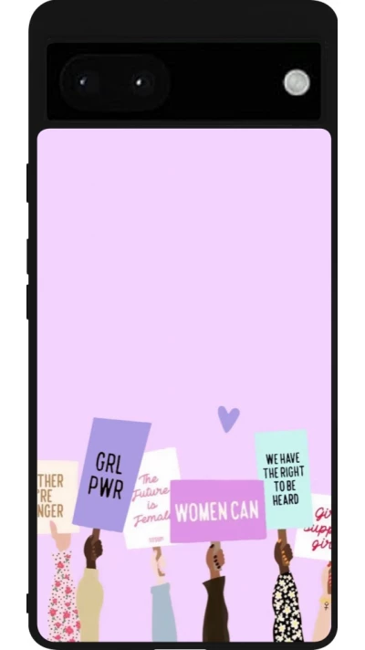 Coque Google Pixel 6a - Silicone rigide noir Womens day 2026 9