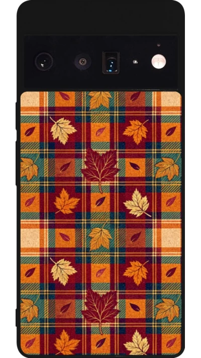 Coque Google Pixel 6 Pro - Silicone rigide noir Autumn 26 Autumn pattern