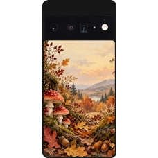 Google Pixel 6 Pro Case Hülle - Silikon schwarz Autumn 26 Illustrated Autumn