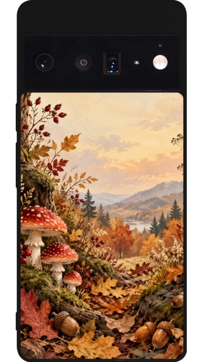 Coque Google Pixel 6 Pro - Silicone rigide noir Autumn 26 Illustrated Autumn