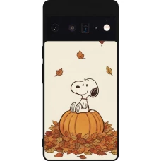 Google Pixel 6 Pro Case Hülle - Silikon schwarz Autumn 26 Snoopy autumn
