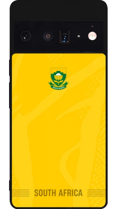 Google Pixel 6 Pro Case Hülle - Silikon schwarz Südafrika 2026 personalisierbares Fussballtrikot