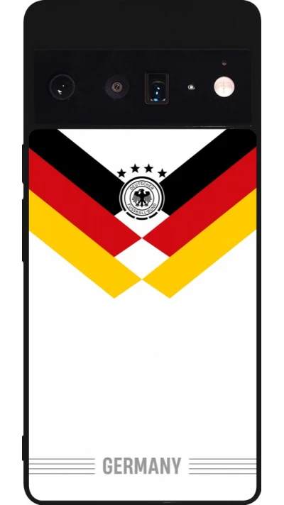 Google Pixel 6 Pro Case Hülle - Silikon schwarz Deutschland 2026 personalisierbares Fussballtrikot