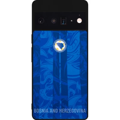 Google Pixel 6 Pro Case Hülle - Silikon schwarz Bosnien und Herzegowina 2026 personalisierbares Fussballtrikot