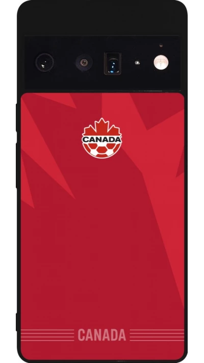Google Pixel 6 Pro Case Hülle - Silikon schwarz Kanada 2026 personalisierbares Fussballtrikot