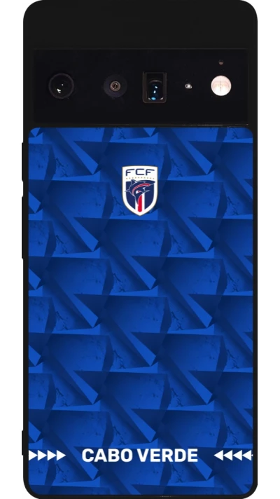 Google Pixel 6 Pro Case Hülle - Silikon schwarz Kap Verde 2026 personalisierbares Fussballtrikot