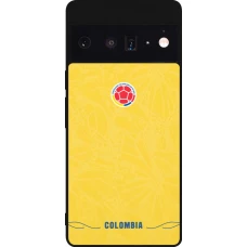 Google Pixel 6 Pro Case Hülle - Silikon schwarz Kolumbien 2026 personalisierbares Fussballtrikot