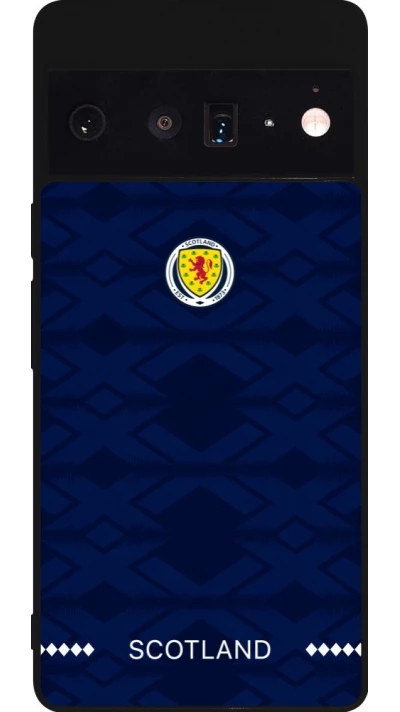 Google Pixel 6 Pro Case Hülle - Silikon schwarz Schottland 2026 personalisierbares Fussballtrikot