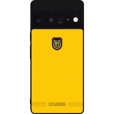 Google Pixel 6 Pro Case Hülle - Silikon schwarz Ecuador 2026 personalisierbares Fussballtrikot