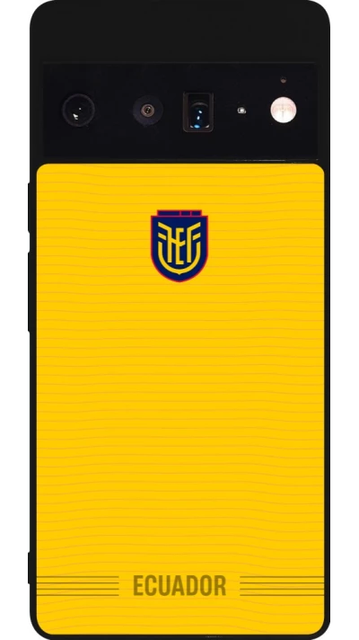 Google Pixel 6 Pro Case Hülle - Silikon schwarz Ecuador 2026 personalisierbares Fussballtrikot
